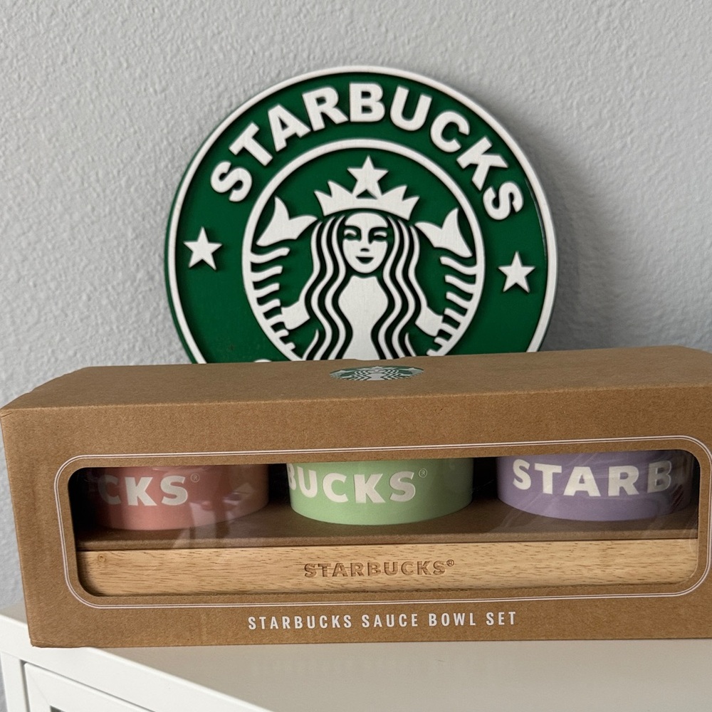 Starbucks Trio Bowl Set in Pink, Green, and Purple